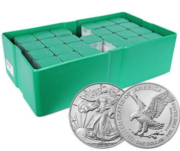 1 OZ AMERICAN SILVER EAGLE MINT 500 MONSTER BOX