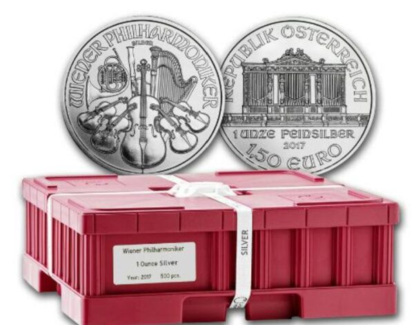 1 OZ AUSTRIAN SILVER PHILHARMONIC MONSTER BOX 500