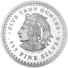 5 OZ SILVER ROUND AZTEC CALENDAR - Image 2