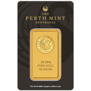 the perth mint australia - 99.99% pure gold 50 gram