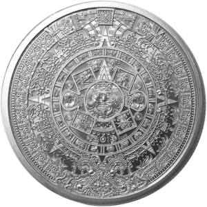 aztec silver coin