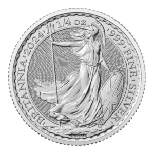 silver coin britannia 2024 1/4 oz fine silver