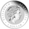elizabeth II australia 1 dollar silver coin