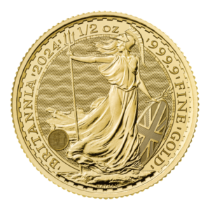 britannia 2024 1/2 oz fine gold coin