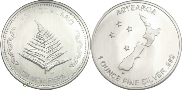 1 OZ NEW ZEALAND SILVER FERN COIN