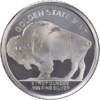 5 OZ SILVER ROUND BUFFALO DESIGN GOLDEN STATE MINT - Image 2